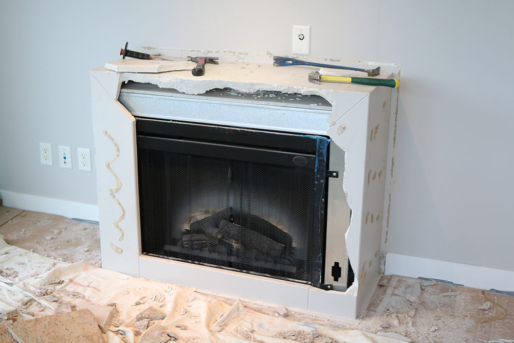 How to Demo a Marble Fireplace